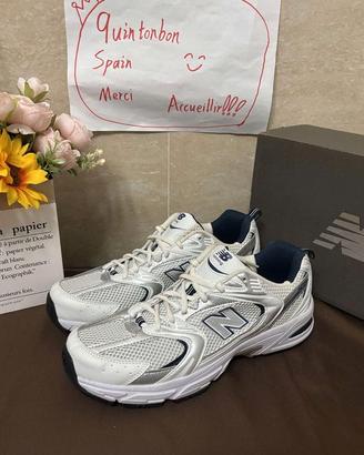 New Balance 530 White Silver Navy 41