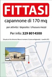Capannone di 170 mq in zona artigianale