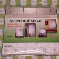N. 2 SPECCHI CM 30x30, PIASTRELLA ARGENTO, NUOVI