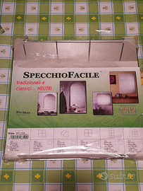 N. 2 SPECCHI CM 30x30, PIASTRELLA ARGENTO, NUOVI