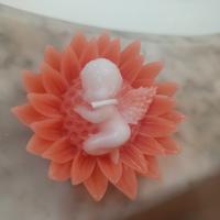 Candele angelo su fiore profumata 