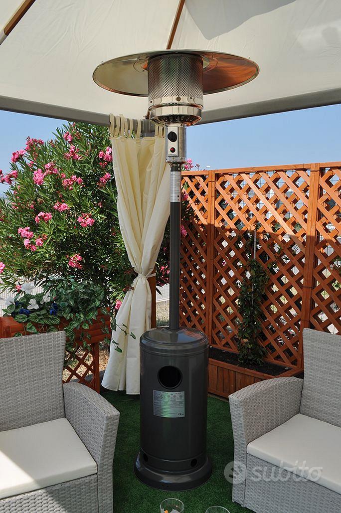 Riscaldatore A Infrarossi Da Soffitto Per Esterno - Fungo 1500W, Telecomando, IP44, Catena 50 Cm, Per Terrazza E Giardino - 10