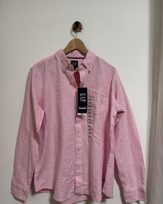 Camicia in cotone rosa da Uomo GAP Taglia S over