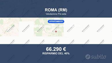 Immobile in asta di 89 m² con box auto a Roma