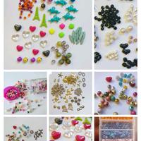 Lotto grande componenti per bigiotteria creatività