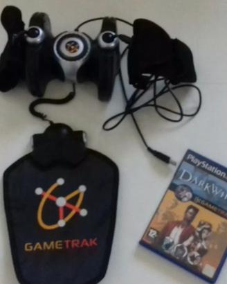 ps2 gioco darkwind piu controller gametrak