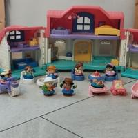 Casetta Fisher Price con veranda e altalena