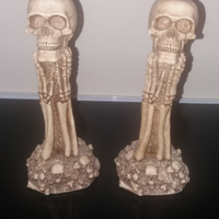 Portacandele teschio coppia