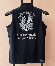 Gilet Nero Freddy, Vintage Y2K, TG 44