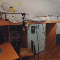 letto castello con armadio 