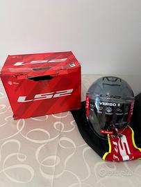 Casco Jet LS2 Verso II Grigio Nardo - Taglia S
