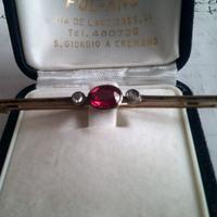 Spillone anni 40 in oro 12 kt