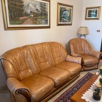 Divano in vera pelle