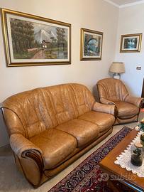 Divano in vera pelle