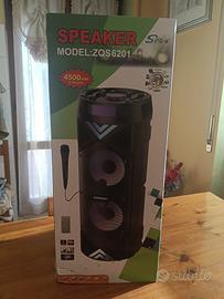 Cassa BlueTooth luminosa, microfono e telecomando 