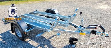 CARRELLO RIMORCHIO PORTAMOTO CRESCI TM6 CON RAMPA 