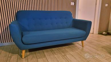 Divano Maisons Du Monde blu petrolio 2 posti