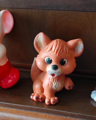 3 Pupazzi Gomma anni 70/80 Ledraplastic