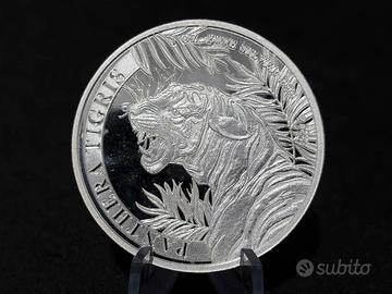 1 oncia 1OZ argento Laos 2022 - PANTHERA TIGRIS