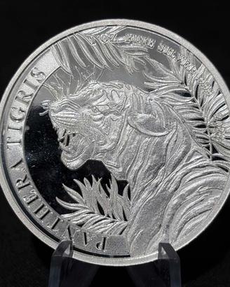 1 oncia 1OZ argento Laos 2022 - PANTHERA TIGRIS