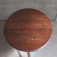 Antico Tavolo a Libro Ovale "Gateleg"