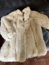 Pelliccia Vintage Anni 80 ORIGINALE Volpe Artica