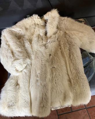 Pelliccia Vintage Anni 80 ORIGINALE Volpe Artica