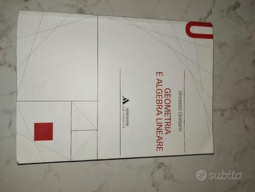 Libro universitario di geometria e algebra lineare