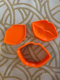 Stampo 3D in plastica rigida a forma di labbra