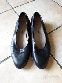 Scarpe basse vintage in pelle e cuoio