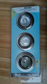 Faretti alogeni 230v 50w IP44 come nuovi