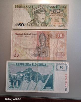 Banconote Stati Esteri e mini assegni in lire it.