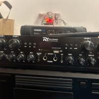 Amplificatore 4 uscite canta tu 2 mic - radio -usb