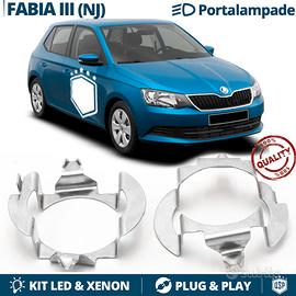 ADATTATORI per Skoda FABIA 3 montaggio KIT LED H7