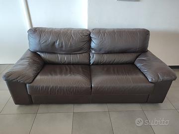 Divano tre posti Poltronesofà in vera pelle