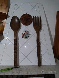 Antiche decò posate legno giganti