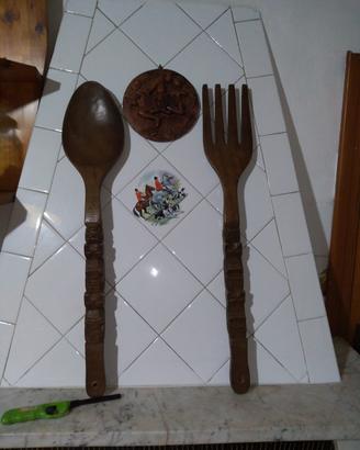 Antiche decò posate legno giganti