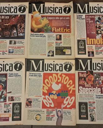 Lotto 14 Riviste Vintage "Musica! Rock & Altro"