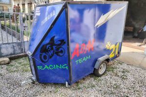 Carrello porta moto singola