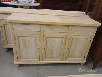 Credenza Napoletana a 3 Ante Grezza Nuova