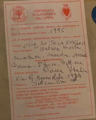 olio su tela