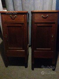 Comodini antichi massello mogano