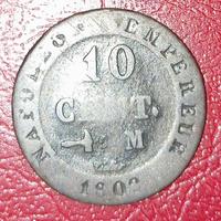 arg. impero di Napoleone,10 cent. 1809