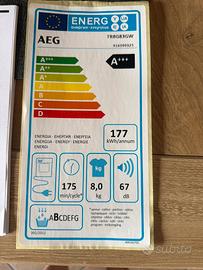 Asciugatrice AEG 8KG
