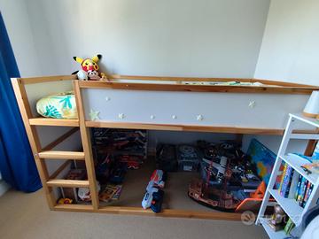 Letto IKEA KURA reversibile bambini 90x200 già sm