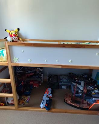 Letto IKEA KURA reversibile bambini 90x200 già sm