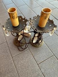 Lampadario e abasciur  vintag