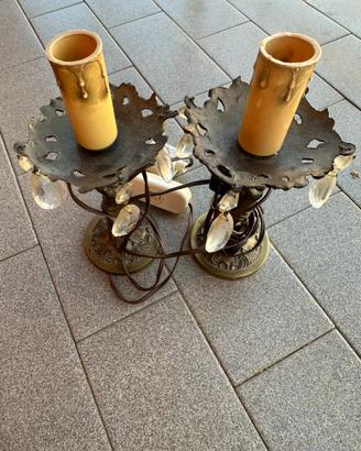 Lampadario e abasciur  vintag