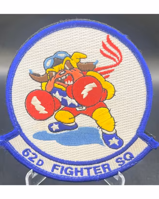 Patch Ricamata 62nd Fighter Squadron USAF Velcro