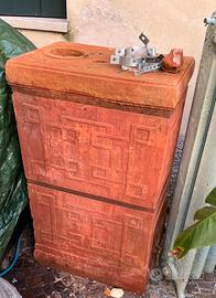 Stufa terracotta Becchi antiquariato